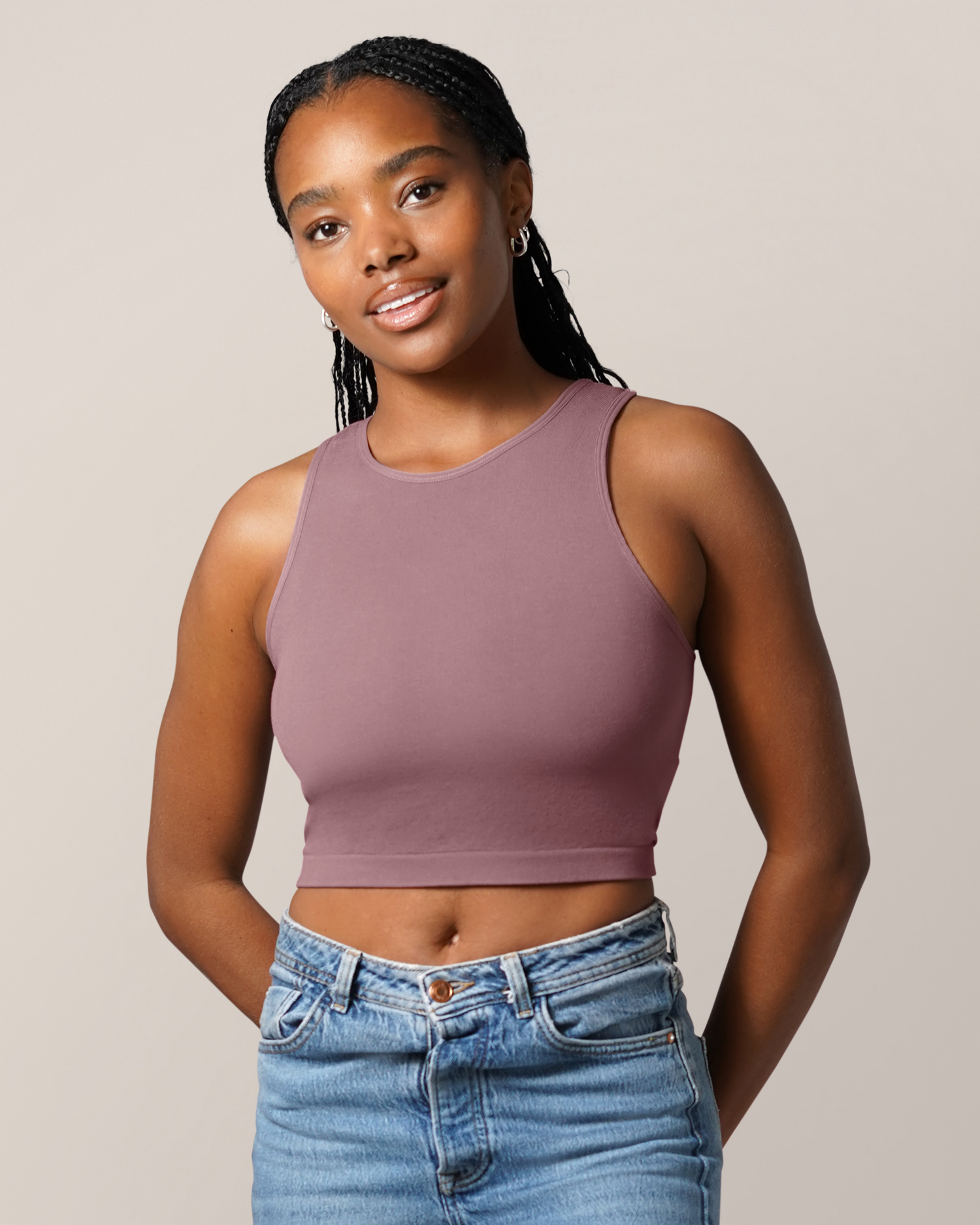 Sublime® Bamboo Hands-Free Pumping Longline Bra Top | Twilight - Image 2