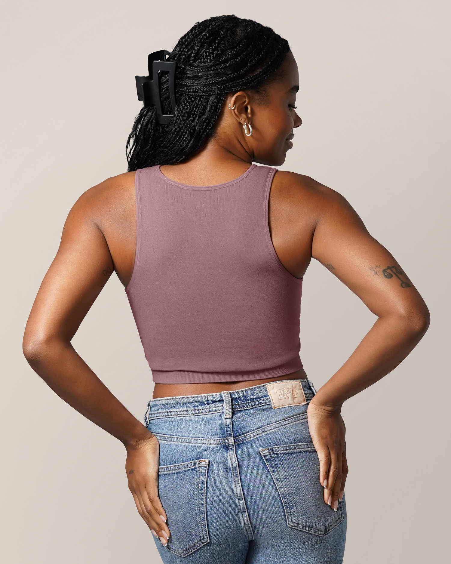 Sublime® Bamboo Hands-Free Pumping Longline Bra Top | Twilight - Image 3
