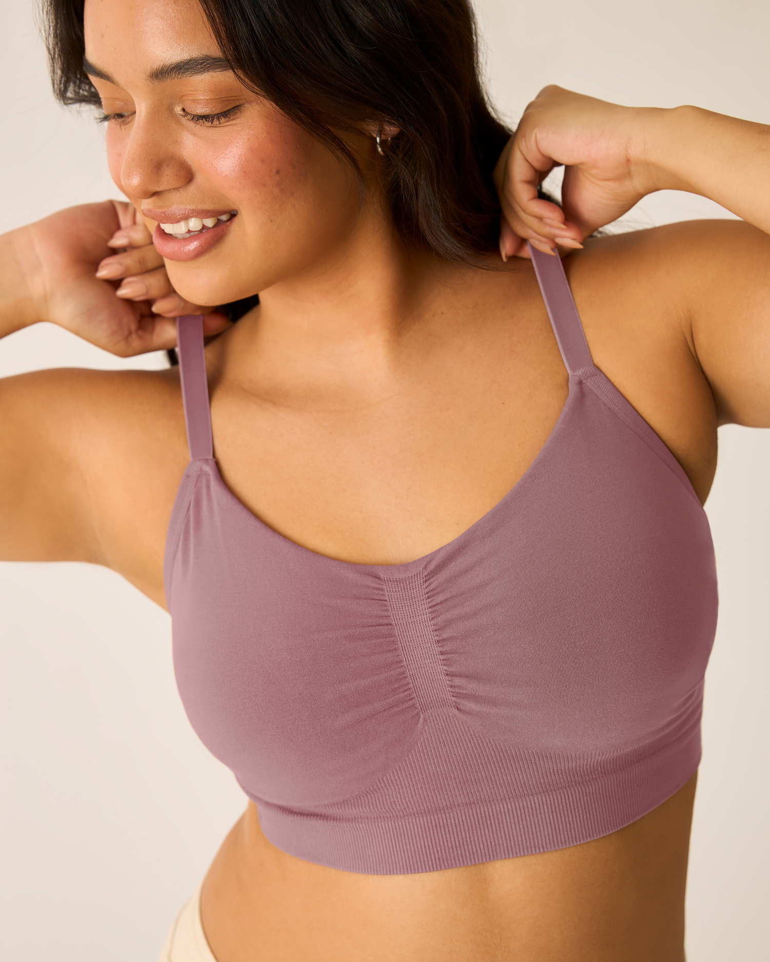 Sublime® Pumping Sleep Bra Two-Pack | Oatmeal Heather & Twilight - Image 3