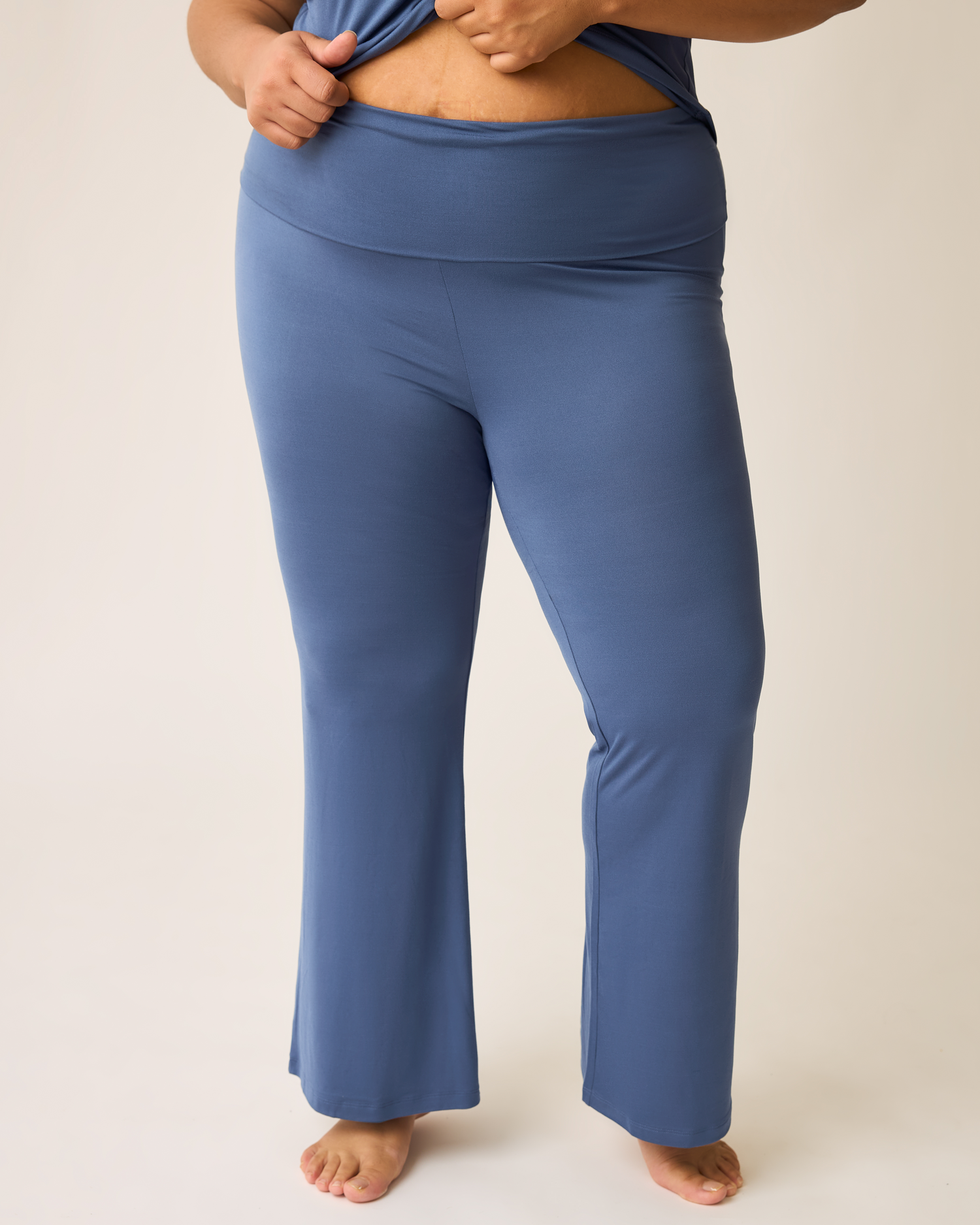 The Sunday Maternity & Nursing Pajama Set | Slate Blue - Image 5