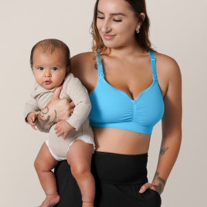 Tatum Seamless Maternity & Nursing Bralette | Lagoon Blue