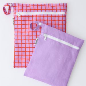 Wet/Dry Bag Set | Orchid Grid