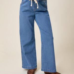 Wide Leg Maternity & Postpartum Jean | Medium Wash