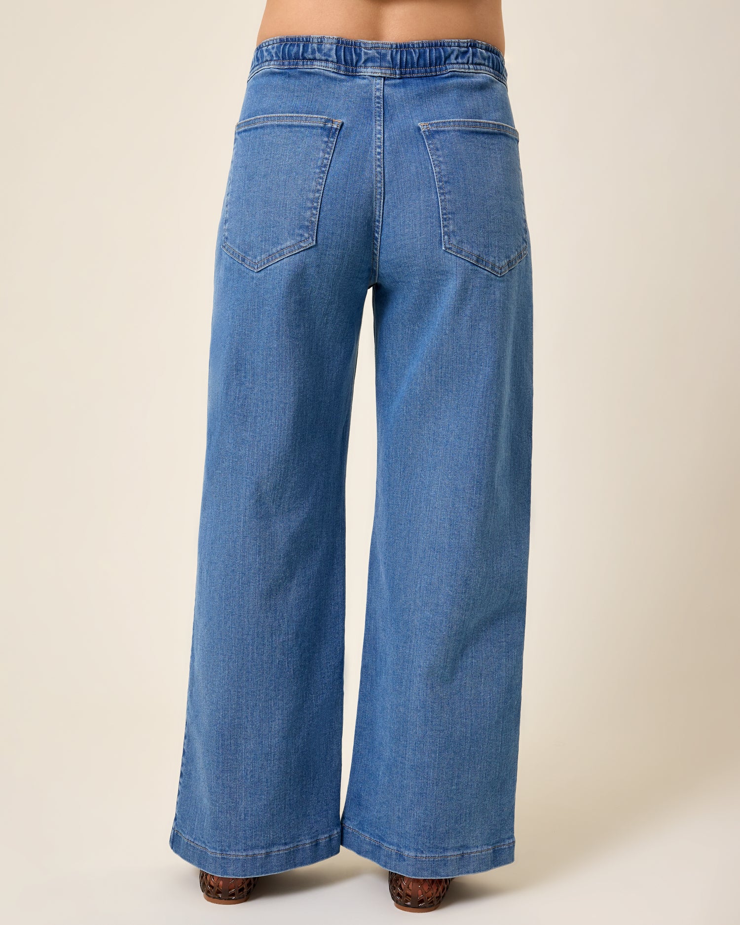 Wide Leg Maternity & Postpartum Jean | Medium Wash - Image 6